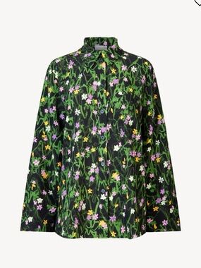 Stine Goya Fluor Mini Flowers Button Up